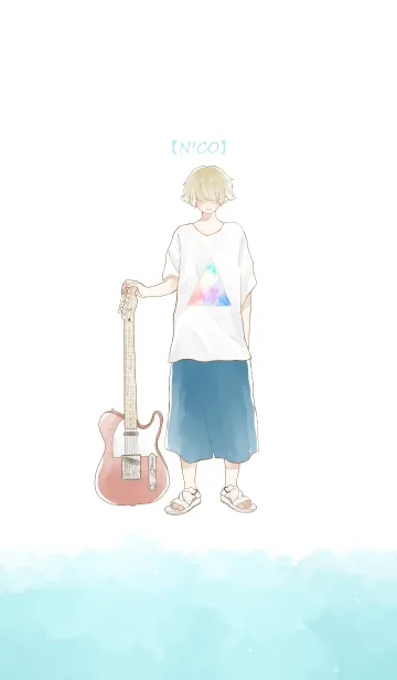 [LINE着せ替え] ▽ × ギターの画像1