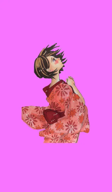 [LINE着せ替え] ユリカの色鉛筆 キュートガールズ (2)の画像1