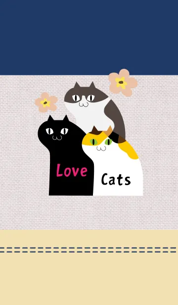[LINE着せ替え] Love catsの画像1