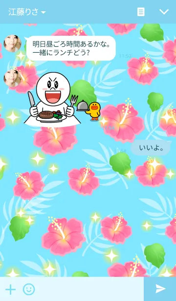 [LINE着せ替え] Hibiscus！の画像3