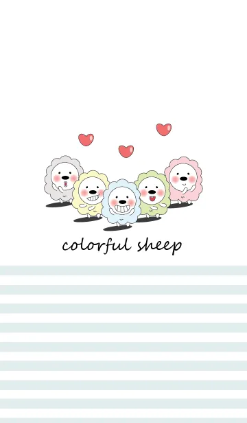 [LINE着せ替え] Fluffy ＆ Colorful Sheepの画像1