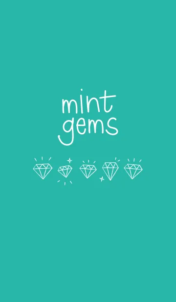 [LINE着せ替え] mint gemsの画像1