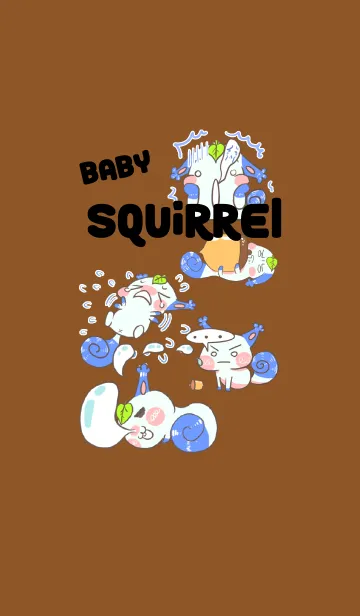 [LINE着せ替え] Cute Baby Squirrelの画像1