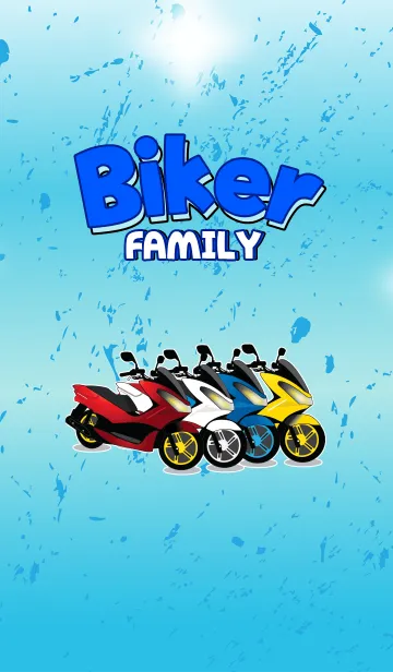 [LINE着せ替え] Biker Familyの画像1