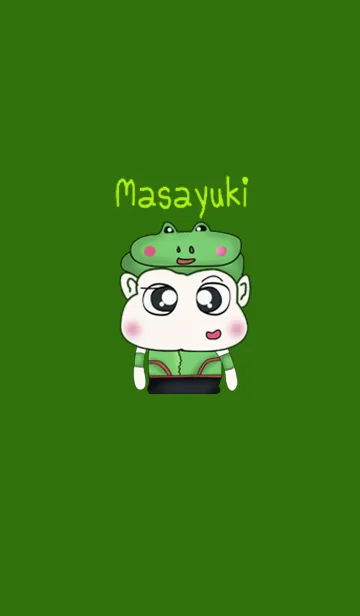 [LINE着せ替え] Hello my name is Masayuki. I love Frog.の画像1