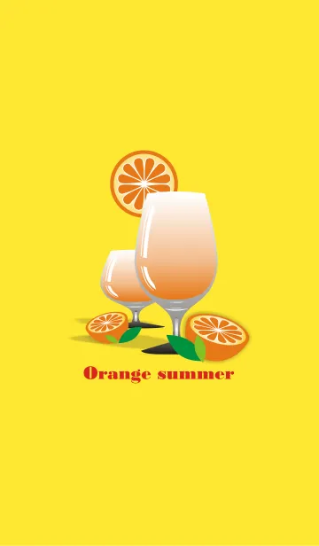 [LINE着せ替え] Orange summerの画像1