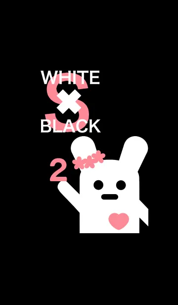 [LINE着せ替え] WHITE × BLACK S2の画像1