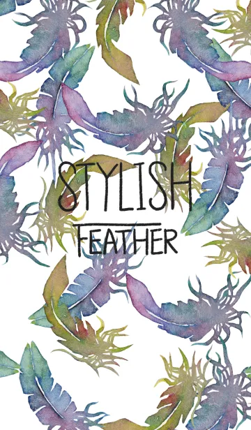 [LINE着せ替え] stylish featherの画像1