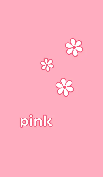[LINE着せ替え] ピンク系−6・可愛いお花着せ替えの画像1