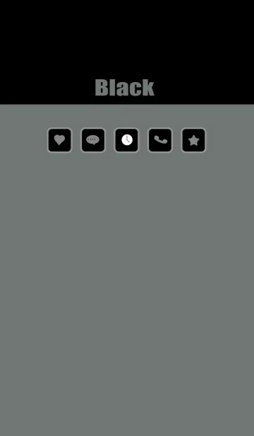 [LINE着せ替え] 黒系-2・すっきり・シンプルな大人向きの画像1