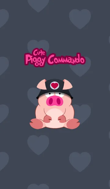 [LINE着せ替え] Cute Piggy Commando themeの画像1