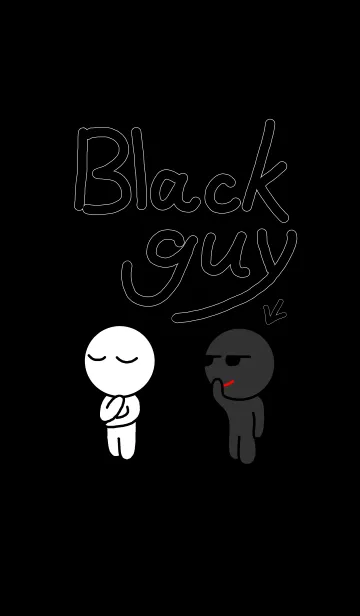 [LINE着せ替え] Black guyの画像1