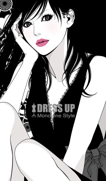 [LINE着せ替え] DRESS UP Monotone Styleの画像1