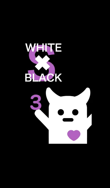 [LINE着せ替え] WHITE x BLACK S3の画像1