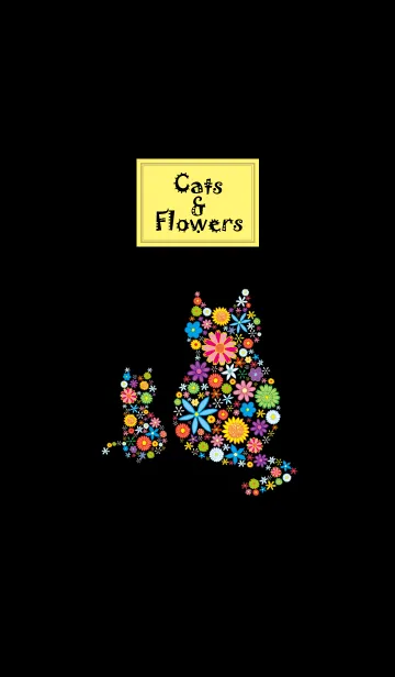 [LINE着せ替え] Cats ＆ Flowersの画像1