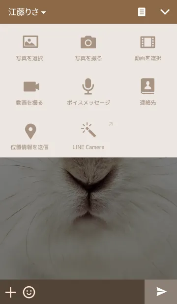 [LINE着せ替え] もふもふうさぎの画像4