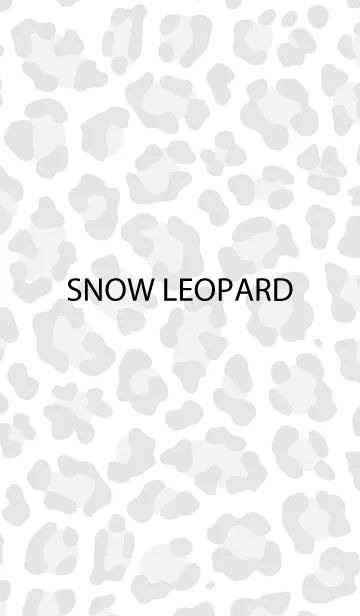 [LINE着せ替え] SNOW LEOPARDの画像1