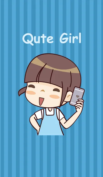 [LINE着せ替え] Qute Girlの画像1
