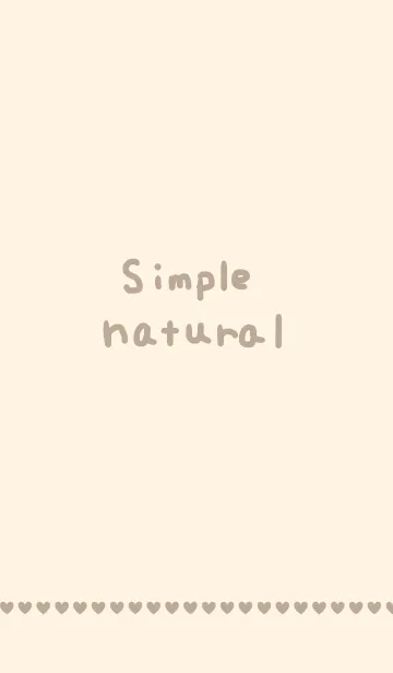 [LINE着せ替え] simple naturalの画像1