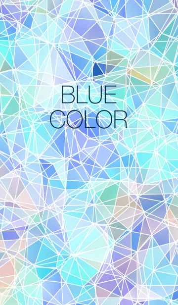 [LINE着せ替え] POLY-BLUE-COLORの画像1