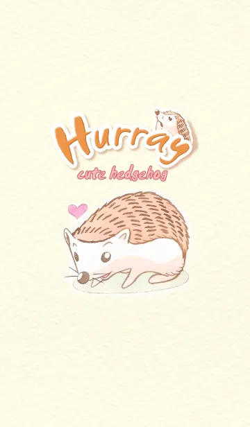 [LINE着せ替え] Hurray cute hedgehogの画像1