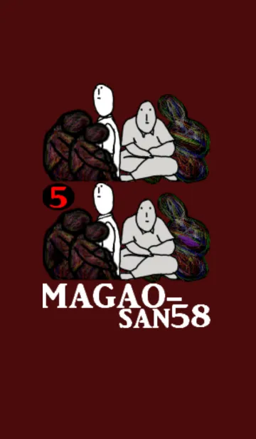 真顔さん58の着せ替えメイン画像