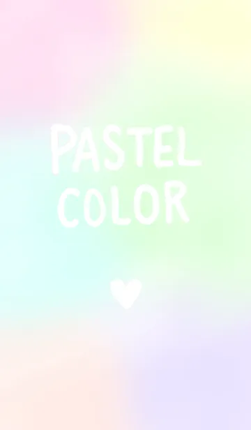 [LINE着せ替え] パステルカラー×手書き文字の画像1