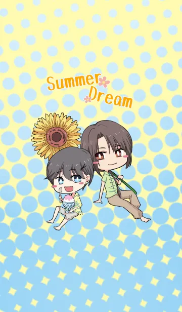 [LINE着せ替え] ルイとリョウのSummer Dreamの画像1