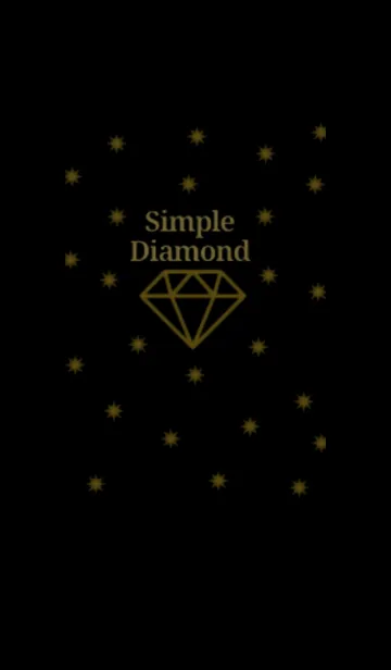 [LINE着せ替え] BLACKGOLD Simple Diamondの画像1