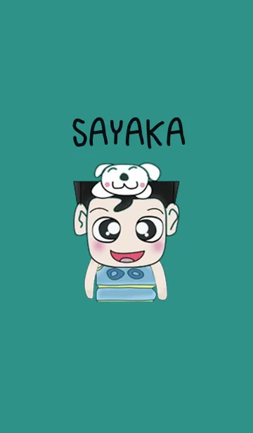 [LINE着せ替え] Hello！ My name is Sayaka.I love dogの画像1