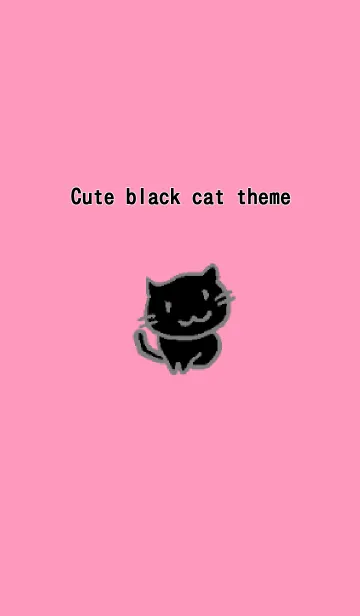 [LINE着せ替え] 黒猫ちゃんの着せかえの画像1