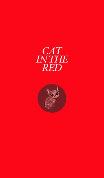 [LINE着せ替え] Cat in the Redの画像1