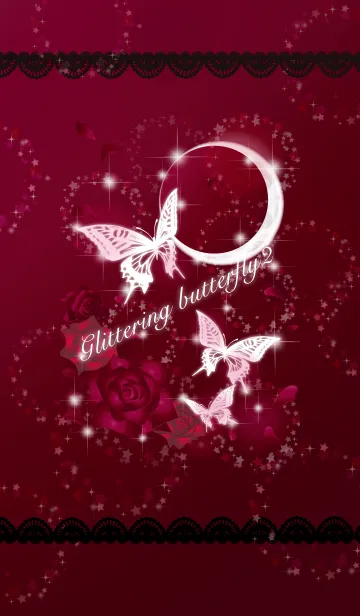 [LINE着せ替え] Glittering butterfly2の画像1