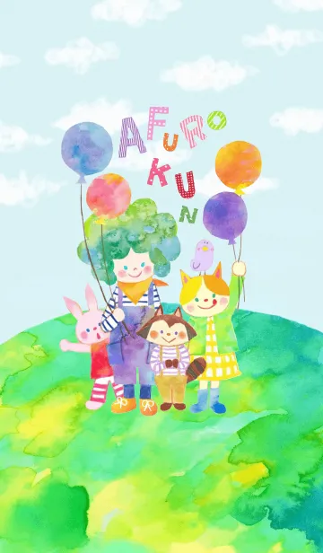 アフロくんのLINE着せ替え
