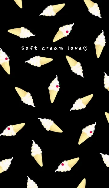 [LINE着せ替え] Soft cream love♡の画像1