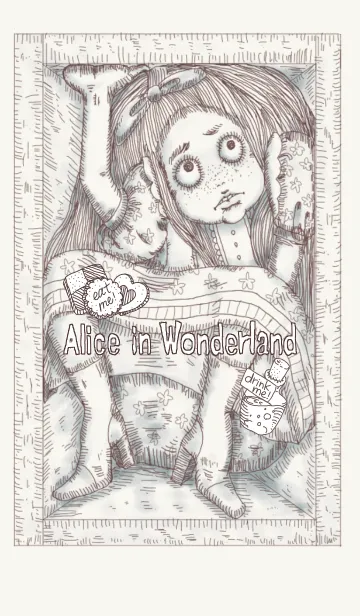 [LINE着せ替え] Alice in Wonderland.EAT ME！の画像1