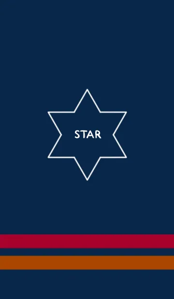 [LINE着せ替え] navy simple starの画像1