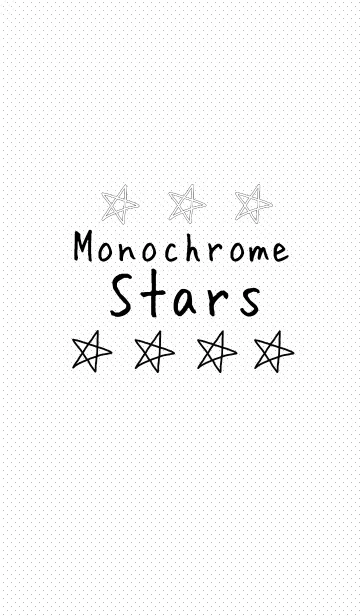 [LINE着せ替え] モノクロスターズの画像1