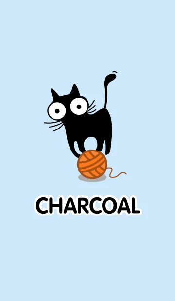 [LINE着せ替え] Charcoal the catの画像1