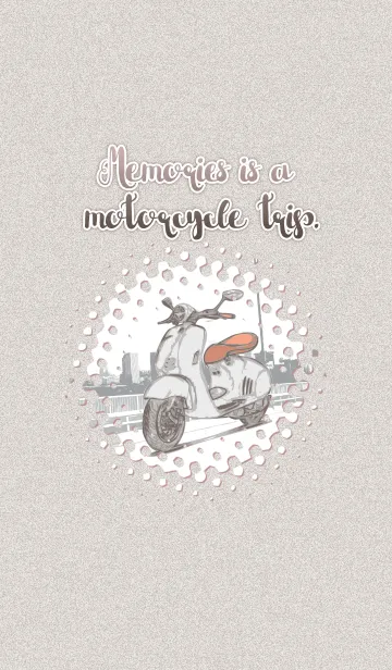 [LINE着せ替え] Memories is a motorcycle trip.の画像1