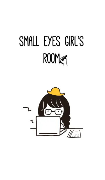 [LINE着せ替え] Small Eyes Girlの画像1
