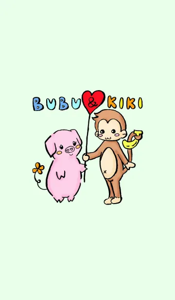 [LINE着せ替え] BUBU＆KIKIの画像1