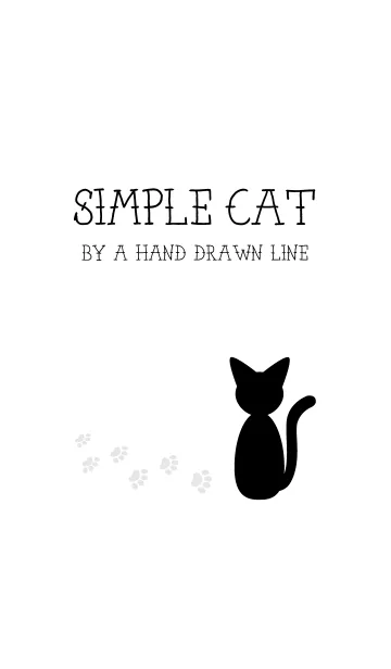シンプルなネコの着せ替えのLINE着せ替え