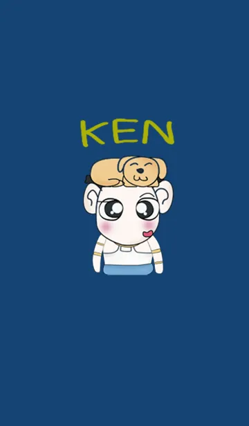 [LINE着せ替え] Hi My name is KEN. I love dog.の画像1