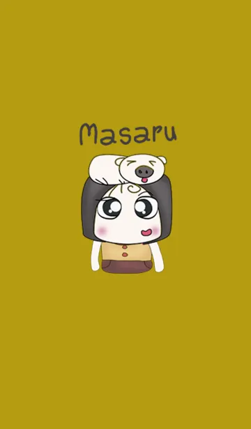 [LINE着せ替え] Hello my name is Masaru. I love pig.の画像1