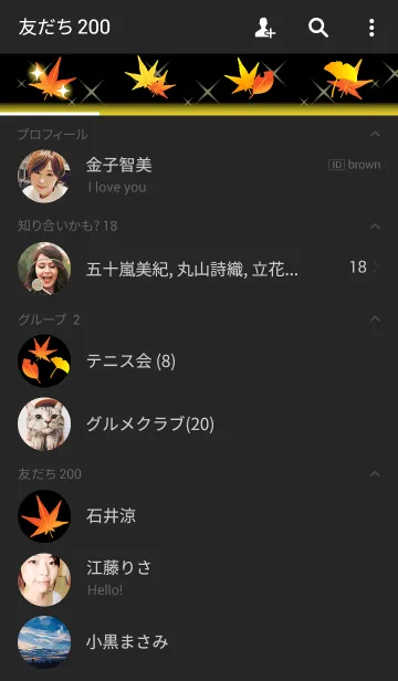 [LINE着せ替え] 綺麗な紅葉のきせかえの画像2