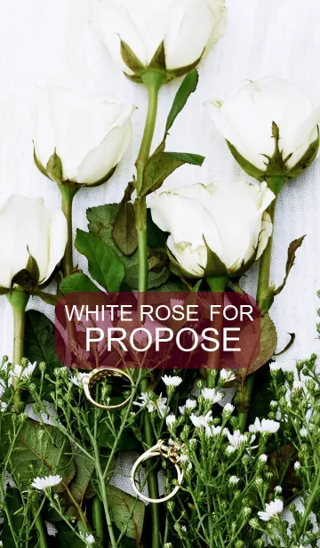 [LINE着せ替え] White rose for Proposeの画像1