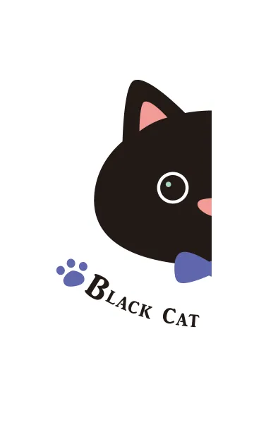 [LINE着せ替え] ペアの黒ねこの画像1