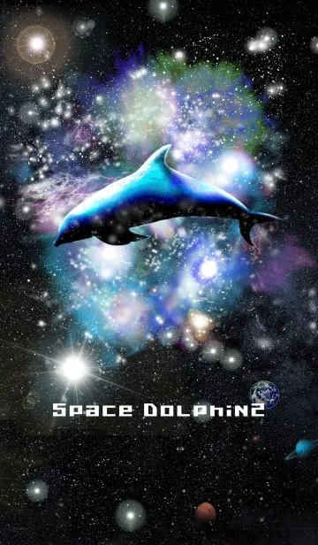 [LINE着せ替え] Space Dolphin 2の画像1