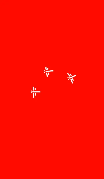 [LINE着せ替え] 紅色の空に飛ぶトンボの画像1